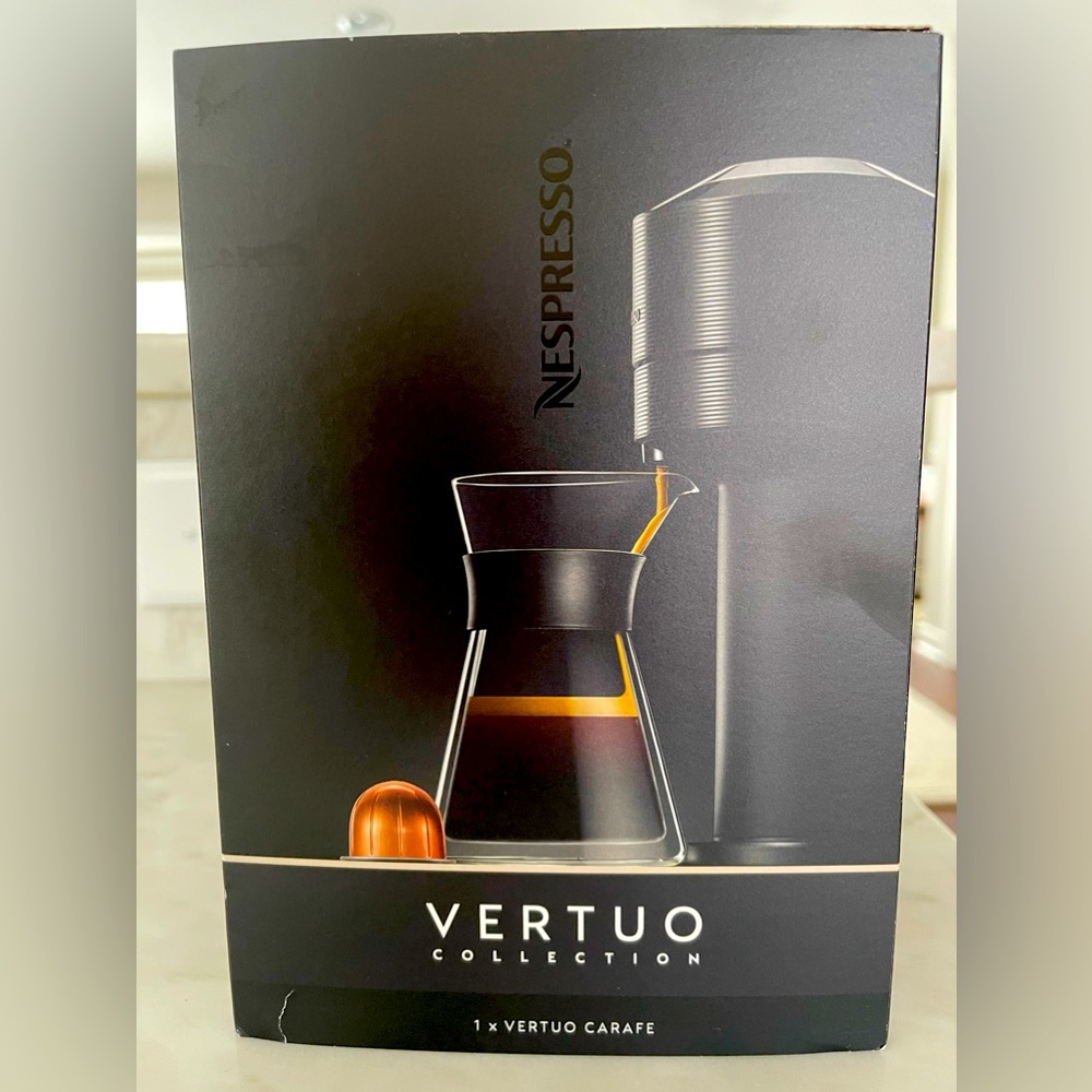 Nespresso Vertuo Next Carafe, brand new in original packaging.